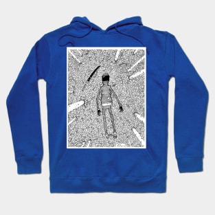 The Soft Ninja finds tranquility. Hoodie